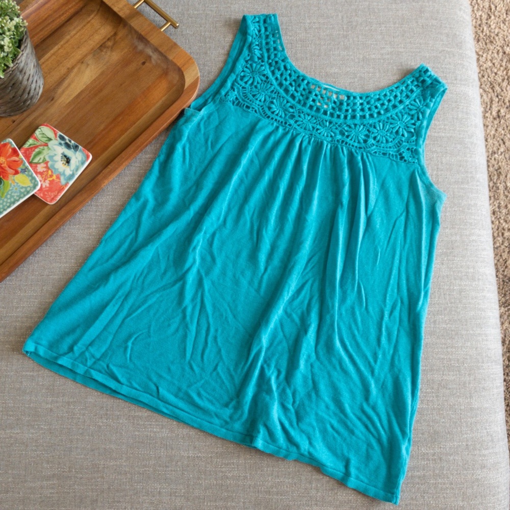August Silk Tank Size L